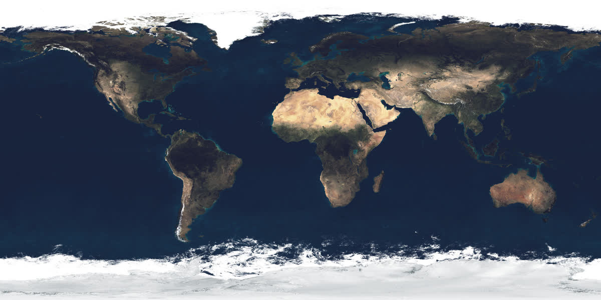 Globe view introducing the North Sea OBN planning case